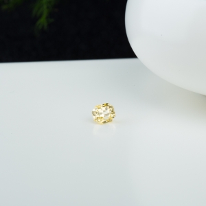 黄色蓝宝石刻面戒面