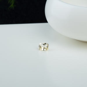 黄色蓝宝石刻面戒面