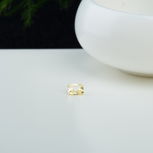 黄色蓝宝石刻面戒面