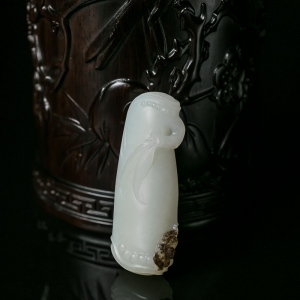 山料和田白玉祝福吊坠