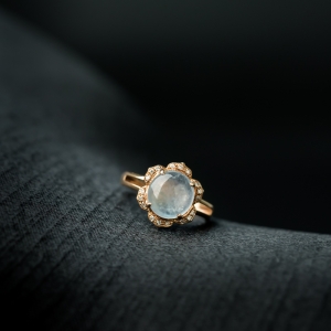 18K冰种翡翠戒指