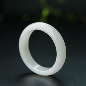 53.3mm糯种翡翠平安镯