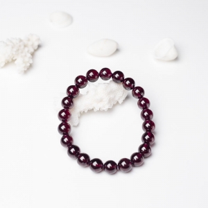 8.5mm紫红石榴石单圈手串