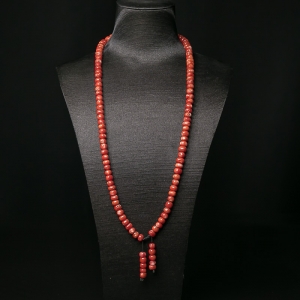 阿卡珊瑚鼓珠108佛珠