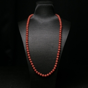 8.5mm柿子红南红108佛珠