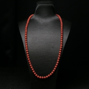 8mm柿子红南红108佛珠