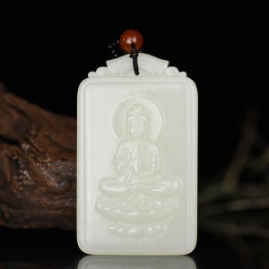 山料和田白玉普度众生吊坠