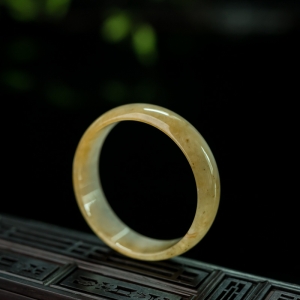 48.2mm糯冰种黄翡平安镯