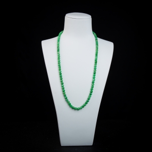 5mm糯种翠绿翡翠项链