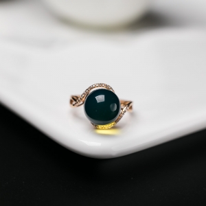 18K多米蓝珀戒指