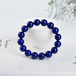 12mm紫蓝色青金石单圈手串