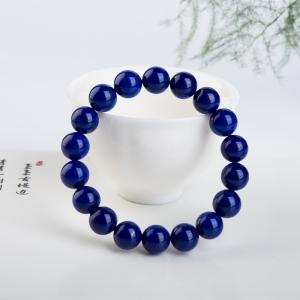 11mm紫蓝色青金石单圈手串