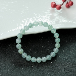 糯冰种晴水翡翠手串