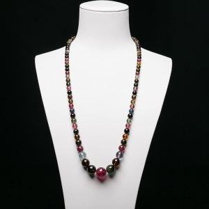 彩虹碧玺塔链