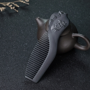 青海山料和田青玉梳子