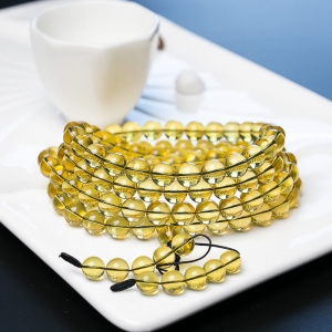 9.5mm墨西哥蓝珀108佛珠