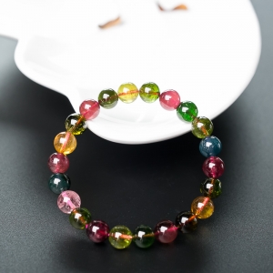 8.5mm彩虹碧玺单圈手串