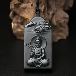 山料和田青玉观音吊坠