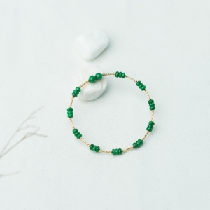 18K糯种翠绿翡翠手镯