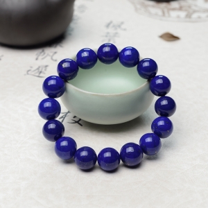 13mm深蓝色青金石单圈手串