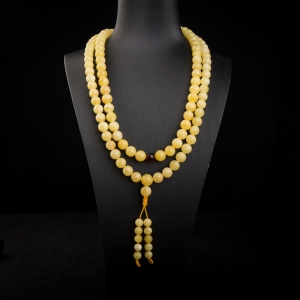 9.8mm白花蜜108佛珠