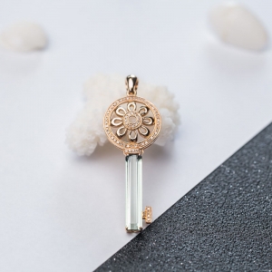 18K绿色碧玺吊坠