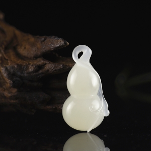 山料和田白玉福禄吊坠