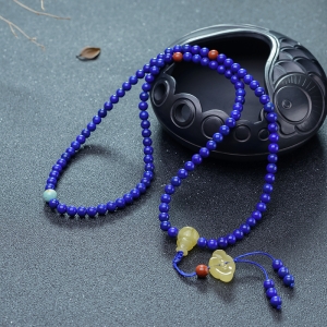 5.5mm天蓝色青金石108佛珠