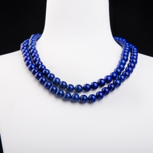 7mm天蓝色青金石108佛珠