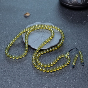 7mm墨西哥蓝珀108佛珠