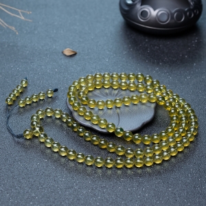 9mm墨西哥蓝珀108佛珠