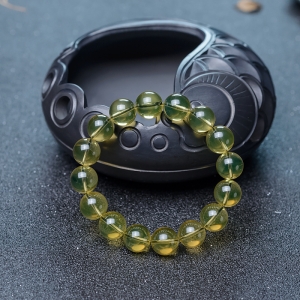 11mm墨西哥蓝珀单圈手串