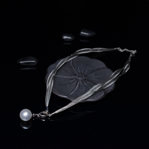 18K海水白色珍珠项链