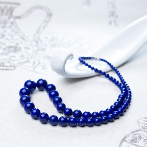 深蓝色青金石塔链