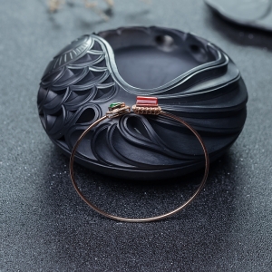 61mm18K阿卡牛血红珊瑚手镯