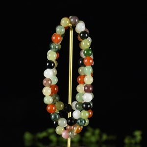8.0mm山料和田玉多宝多圈手串