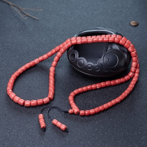 MOMO珊瑚桶珠108佛珠