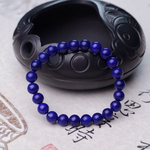 8mm紫蓝色青金石单圈手串