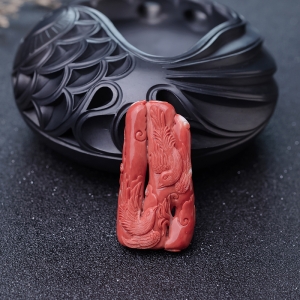 MOMO珊瑚花鸟吊坠