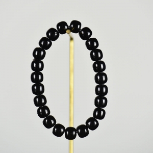 山料和田青玉苹果珠单圈手串