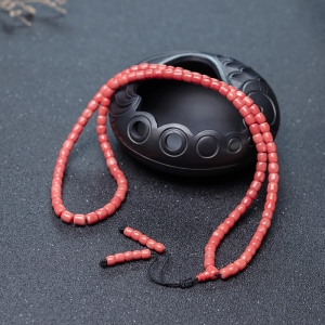 MOMO珊瑚桶珠多圈手串