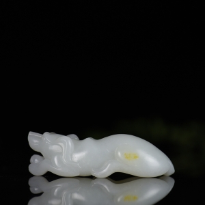 籽料和田白玉旺财吊坠