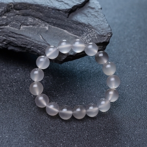 11.5mm冻料南红单圈手串