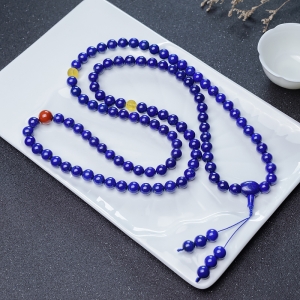 11mm深蓝色青金石108佛珠