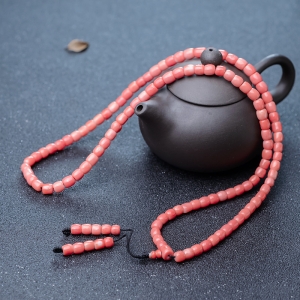 MOMO珊瑚桶珠108佛珠