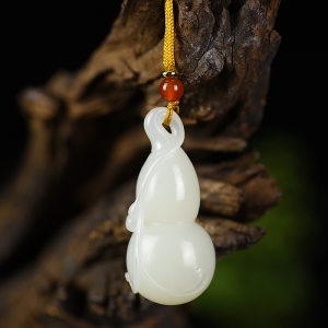 山料和田白玉福禄吊坠