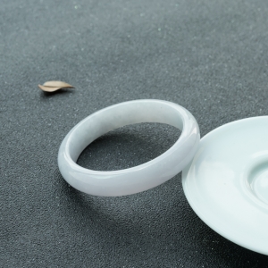 56.5mm糯种浅紫长平安镯