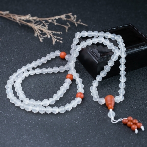 冻料南红铃铛108佛珠