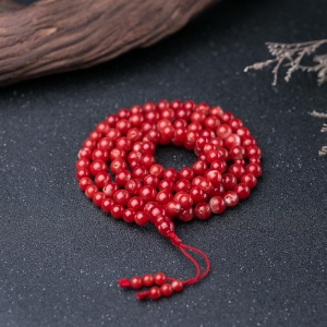 7.5mm阿卡珊瑚108佛珠