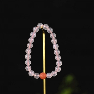 8.5mm冰飘南红单圈手串